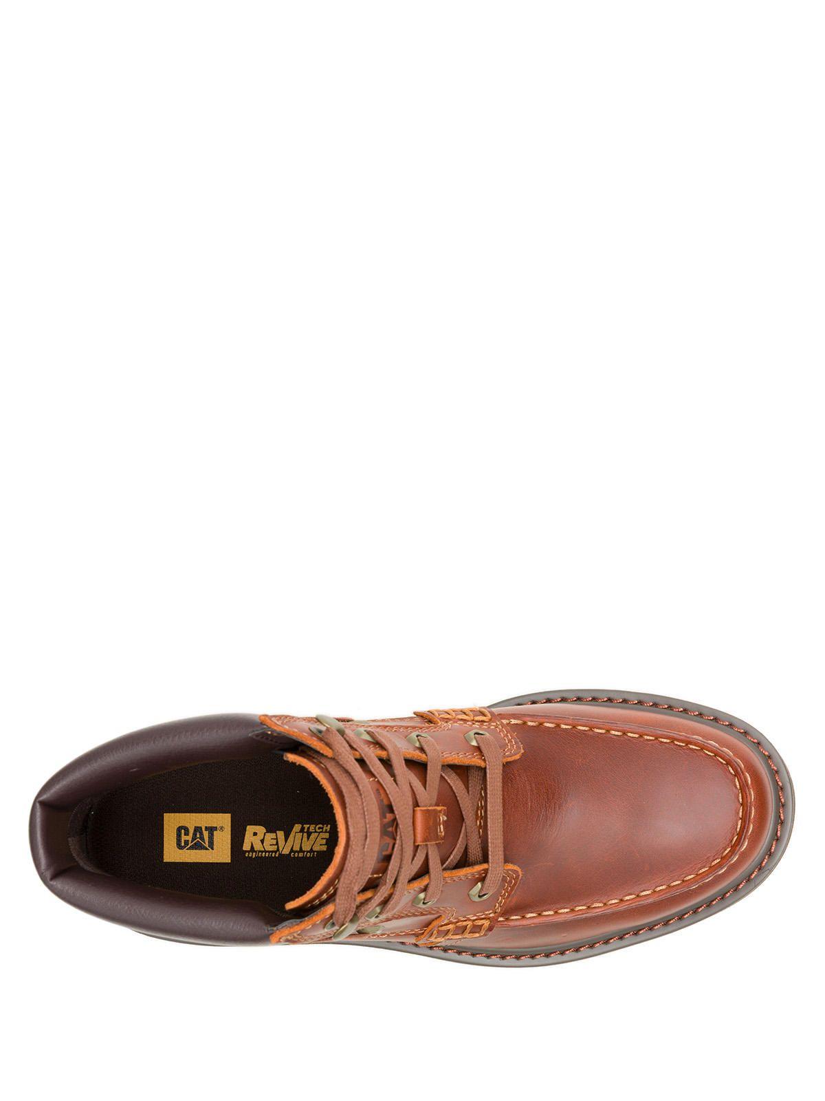 Botín Cuero Hombre Colorado Boat Mid Café-6