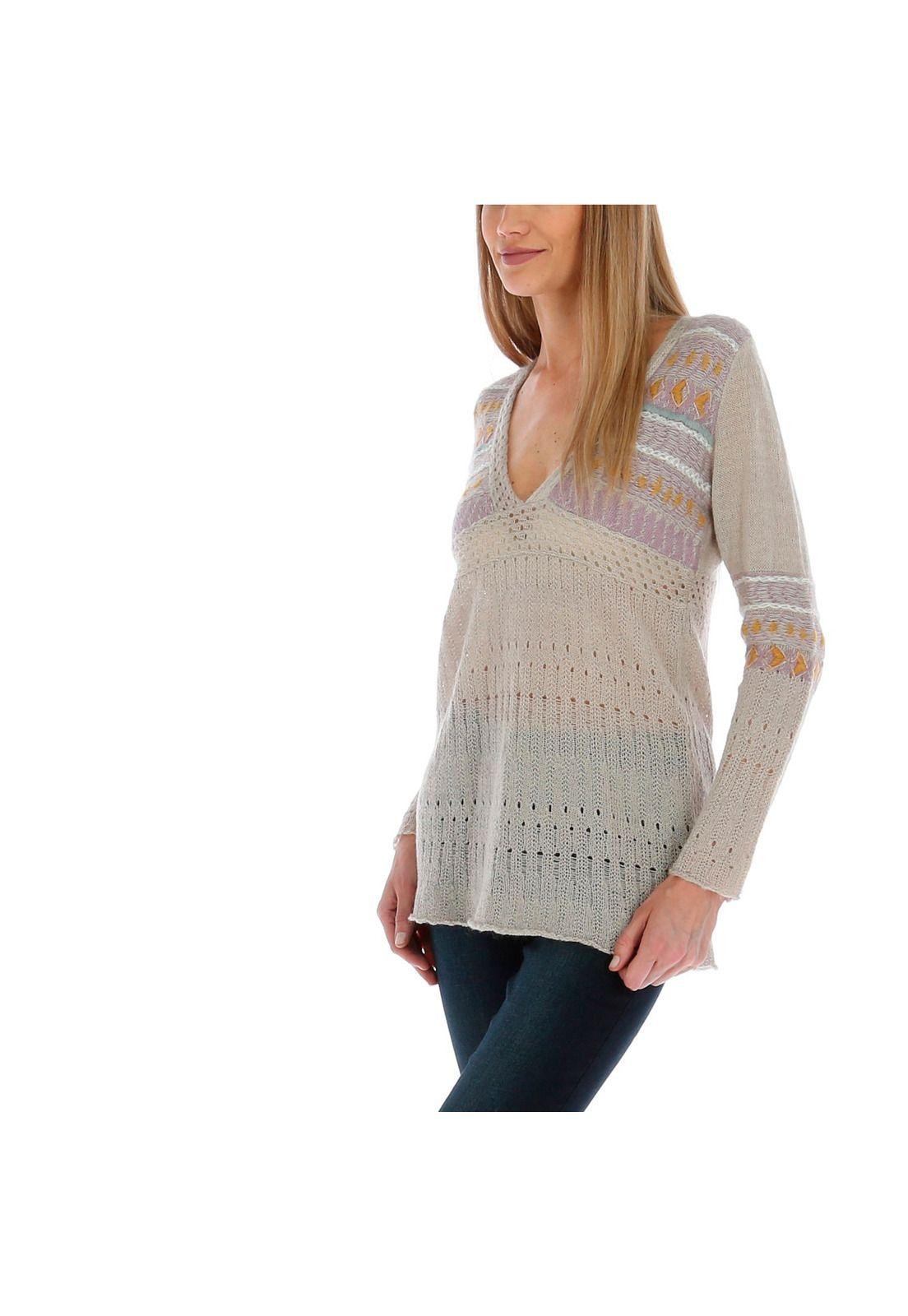 Sweater Viscosa Llily Gris Mujer Rockford-0