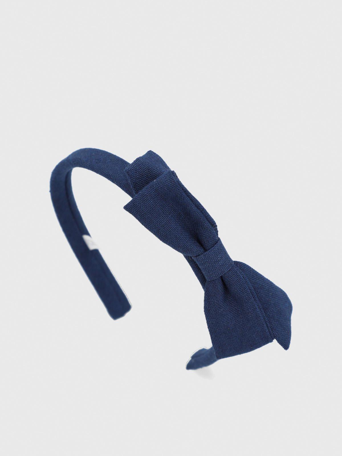 Cintillo Algodón Niña Headband Azul-3