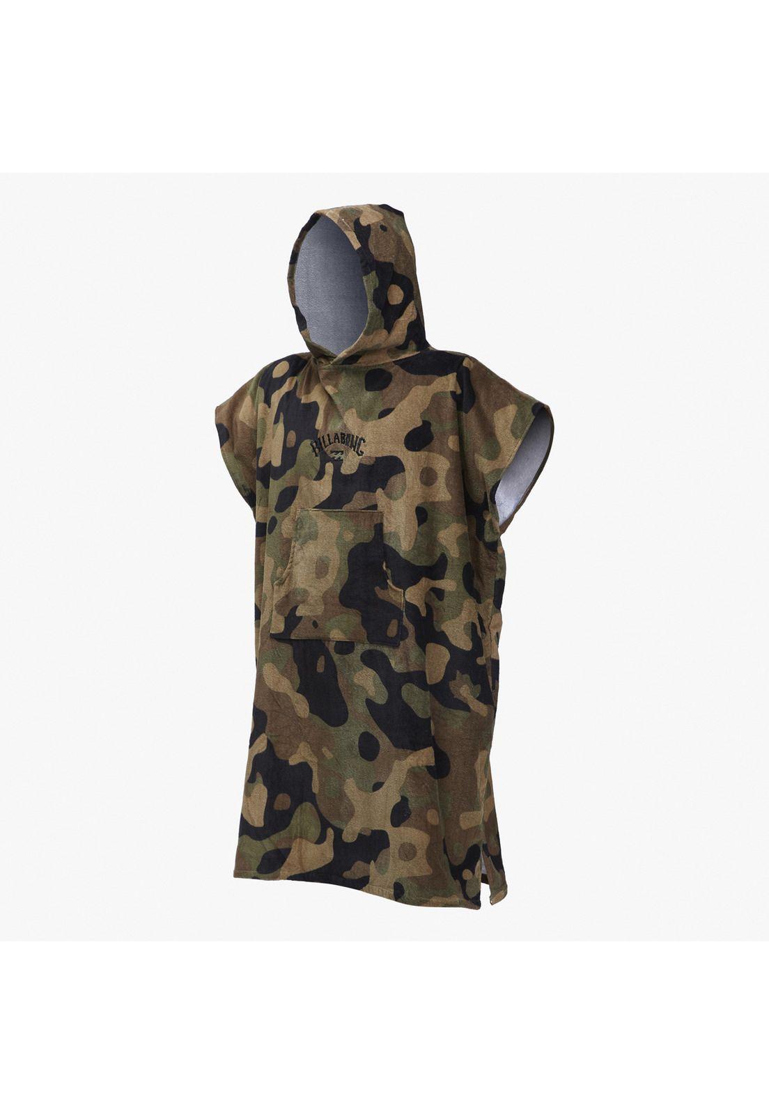 Poncho Toalla Hombre Hooded Verde-0