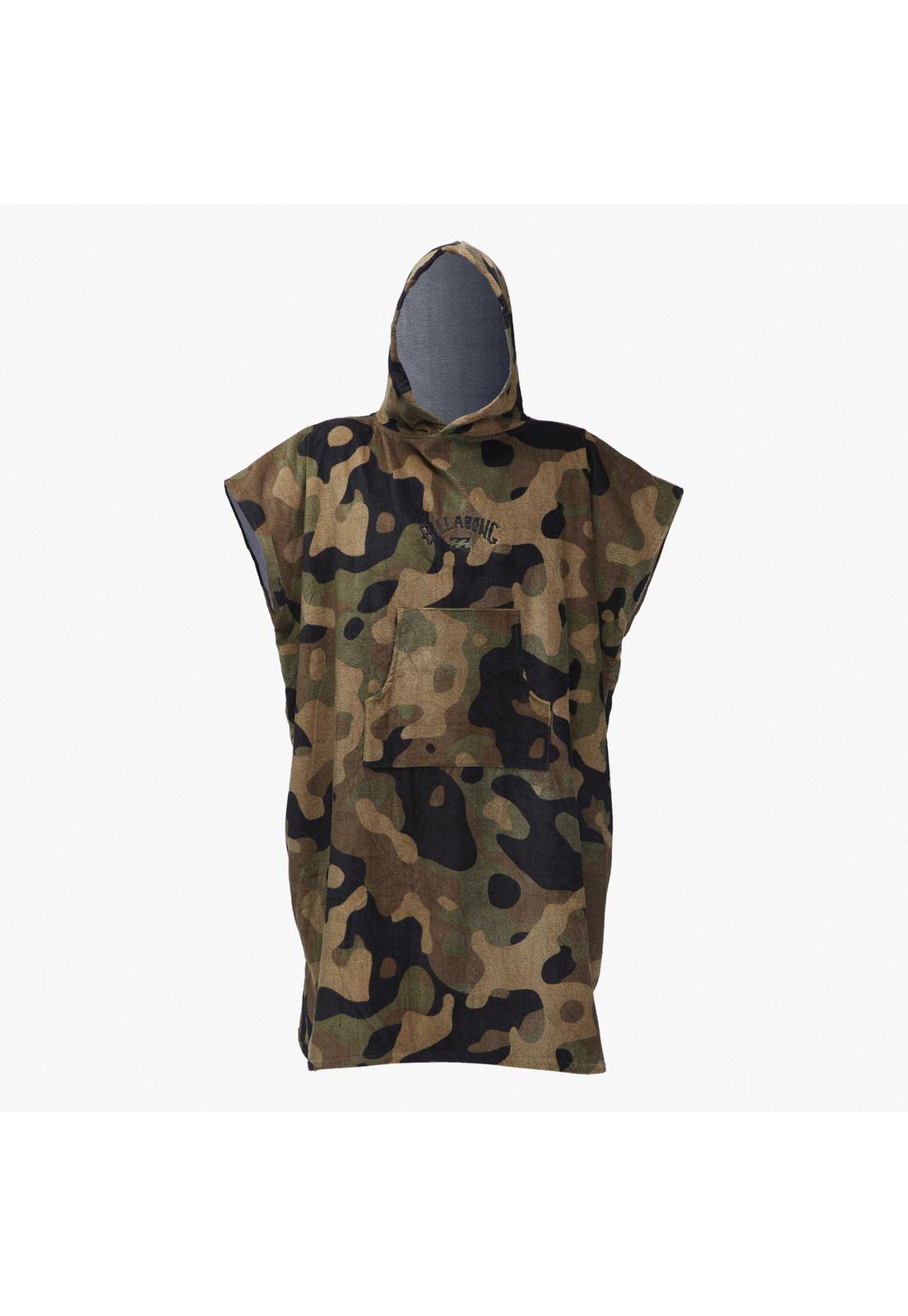 Poncho Toalla Hombre Hooded Verde-2