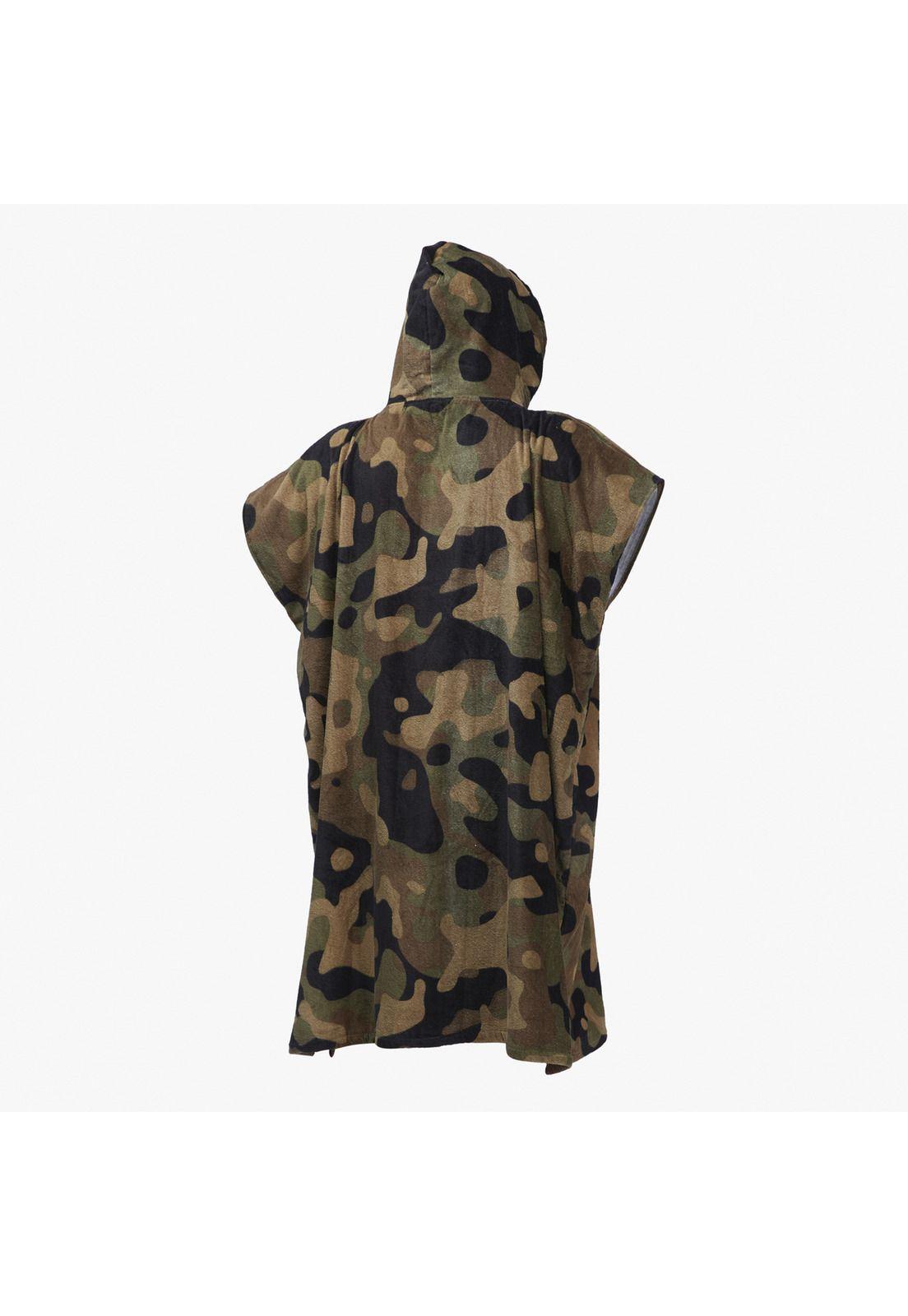 Poncho Toalla Hombre Hooded Verde-3