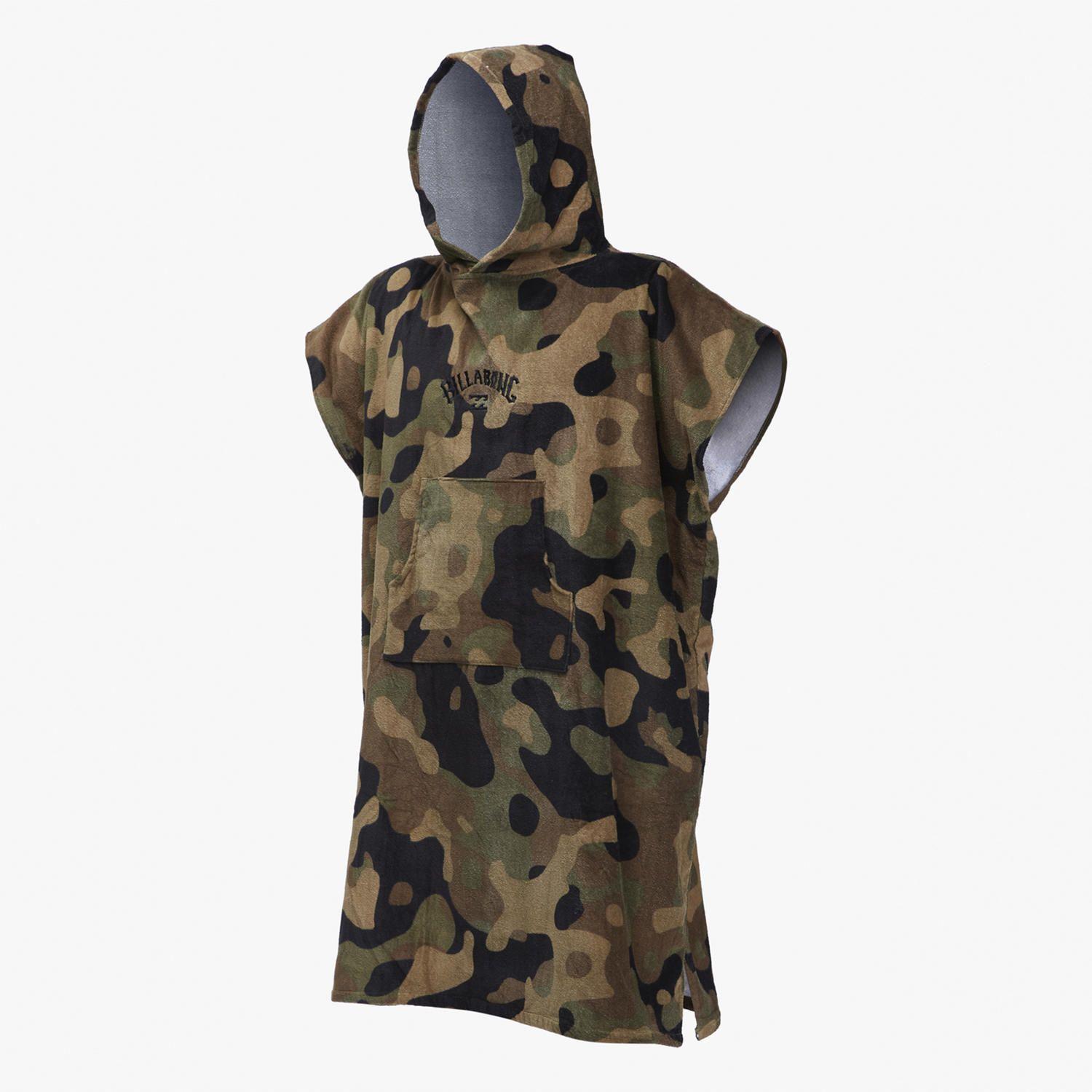 Poncho Toalla Hombre Hooded Verde-0