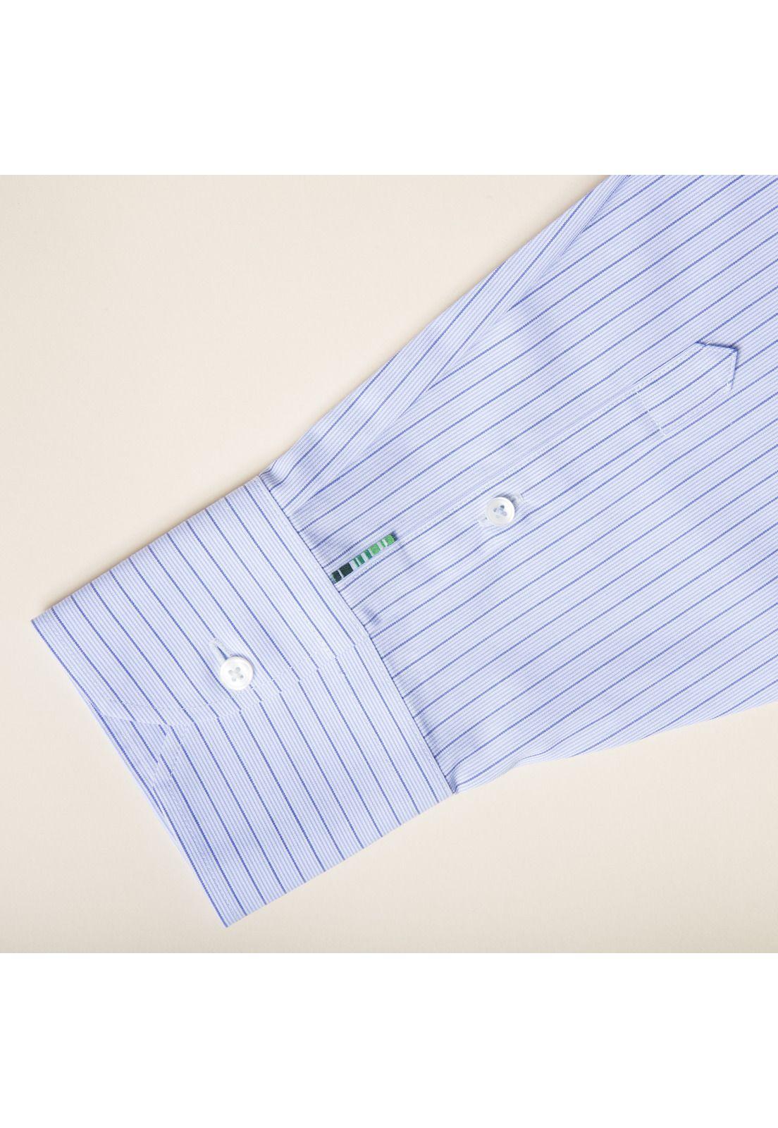 Camisa Libre de arrugas Travel Celeste-4