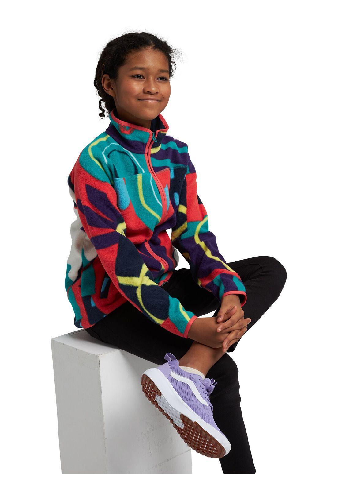 Poleron Niña Spark Anorak Fleece Multicolor Burton-0