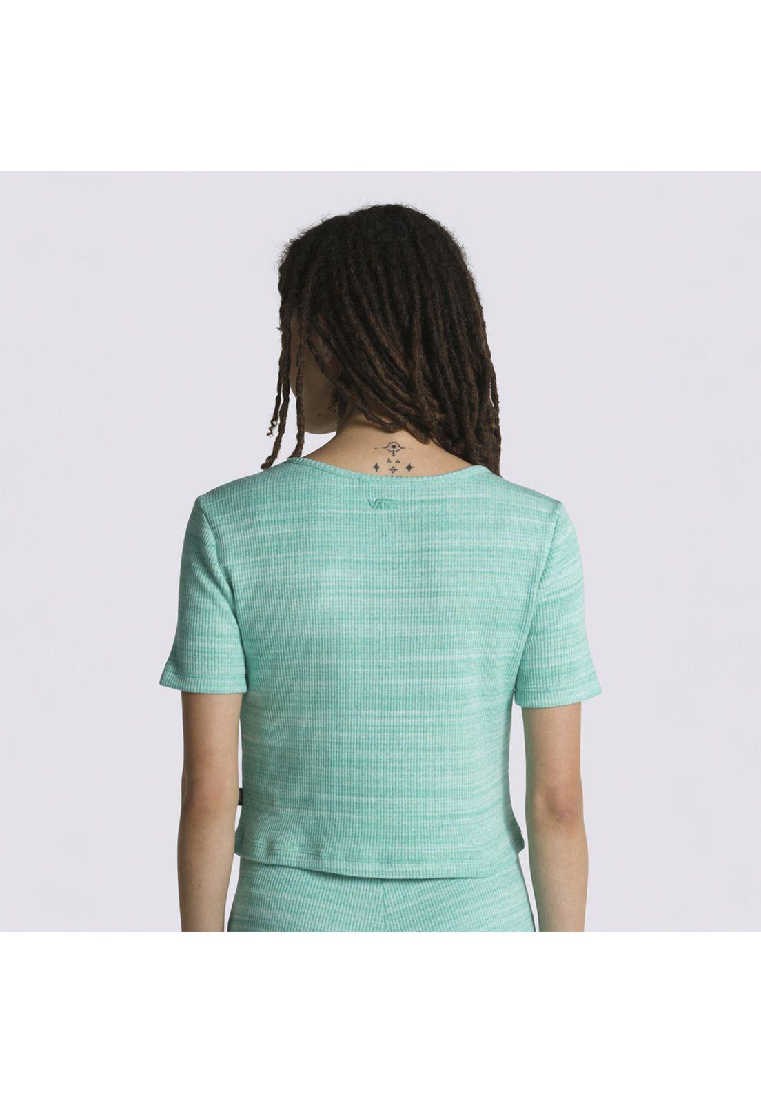 Polera Manga Corta Cosmos Ss Top Celeste Mujer-1