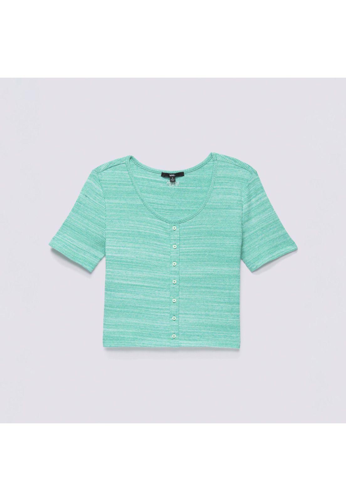 Polera Manga Corta Cosmos Ss Top Celeste Mujer-5