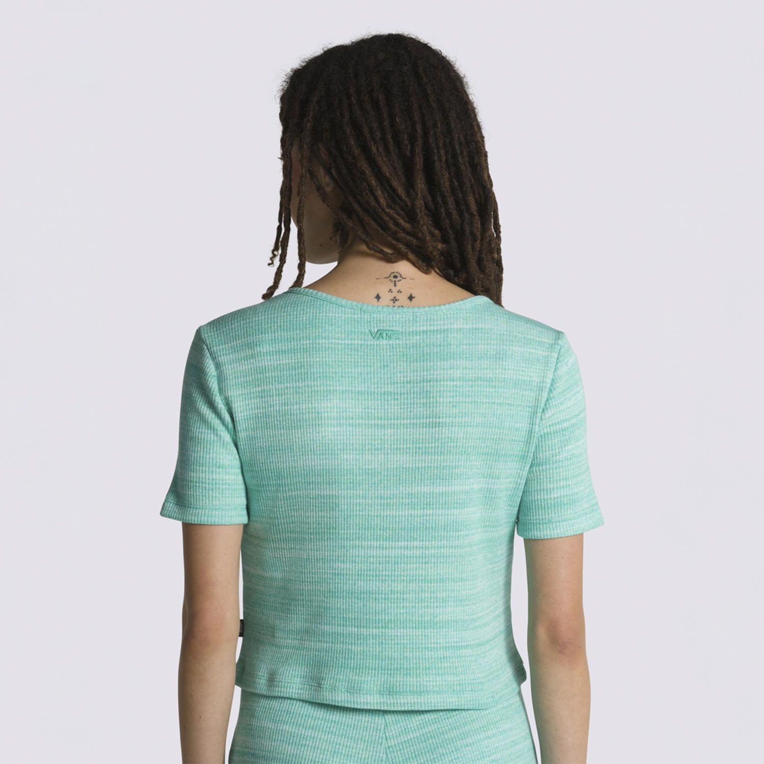 Polera Manga Corta Cosmos Ss Top Celeste Mujer-3