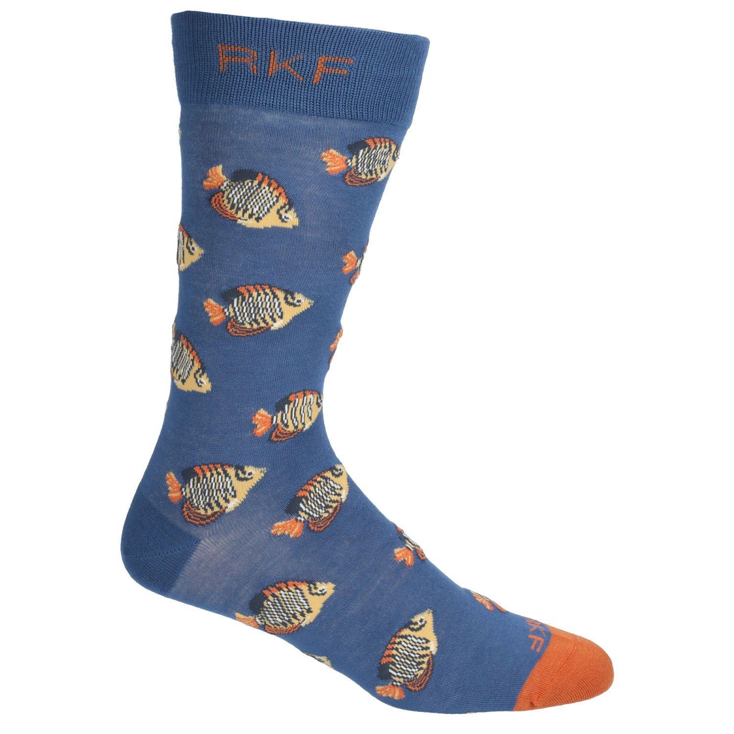Calcetín Bambú Hombre Pack Gift Pez Multicolor-4