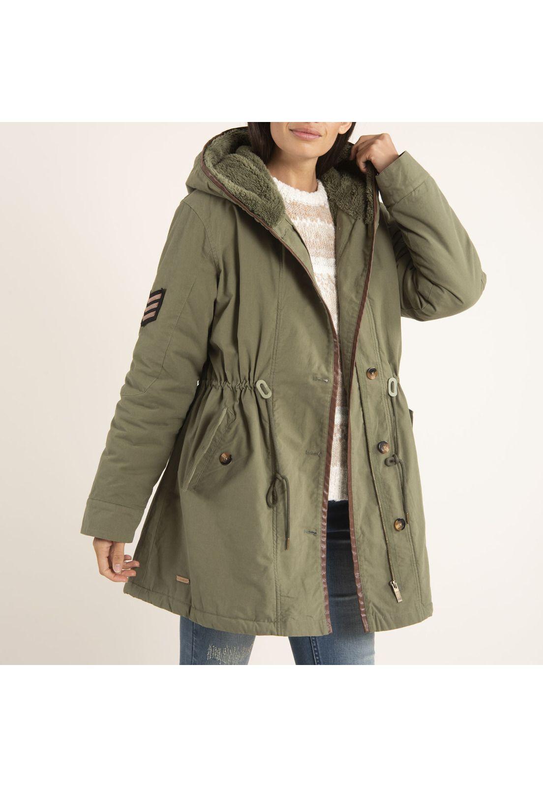 Chaqueta Mujer Bianca Verde Petróleo-3