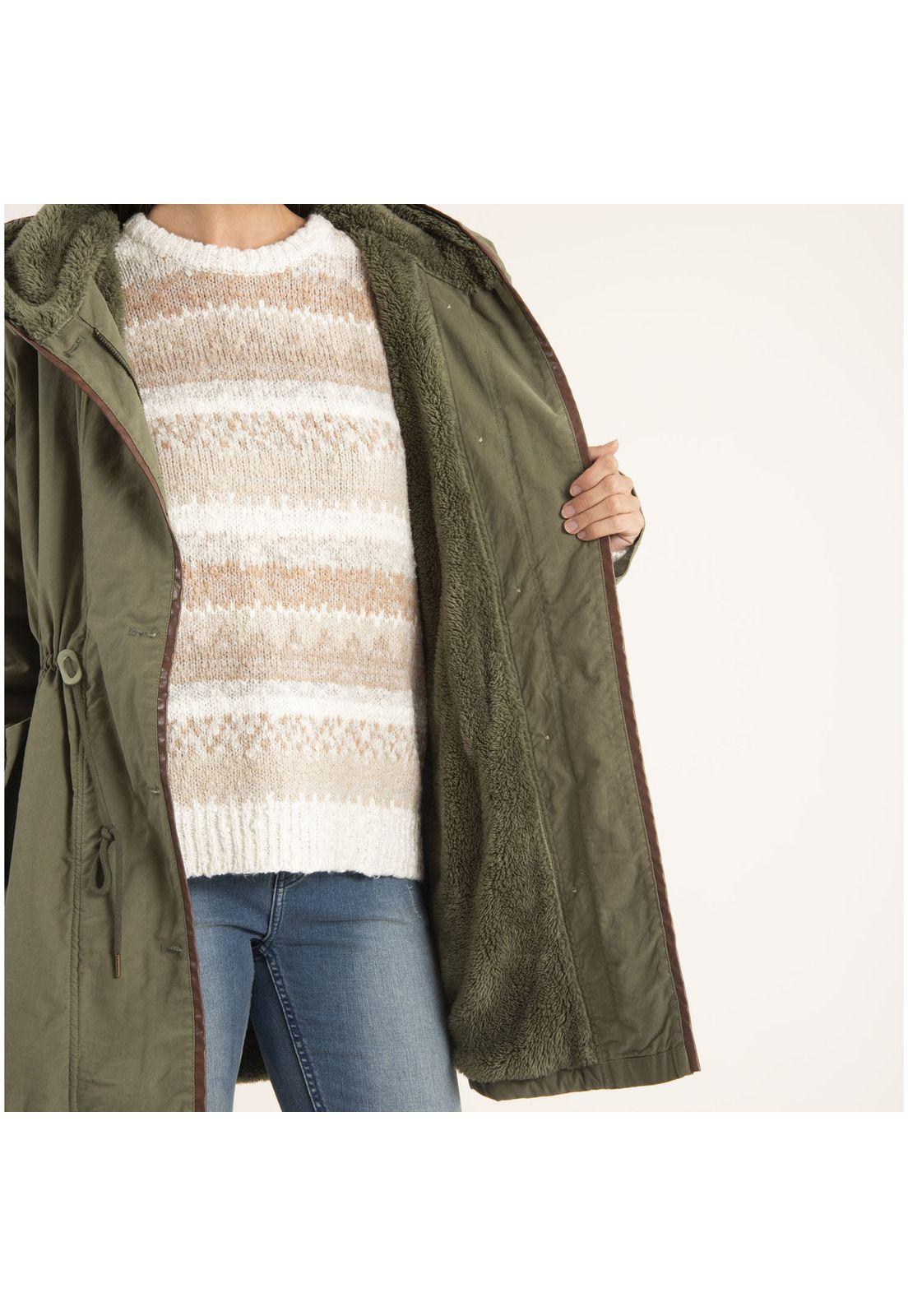 Chaqueta Mujer Bianca Verde Petróleo-7