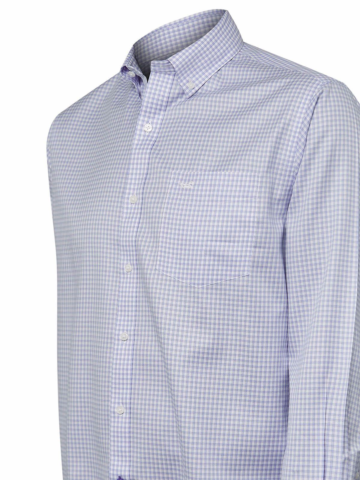 Camisa Hombre Cuello Button-Down WF Azul-4