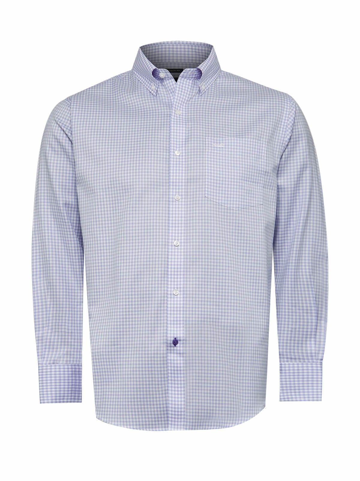 Camisa Hombre Cuello Button-Down WF Azul-1