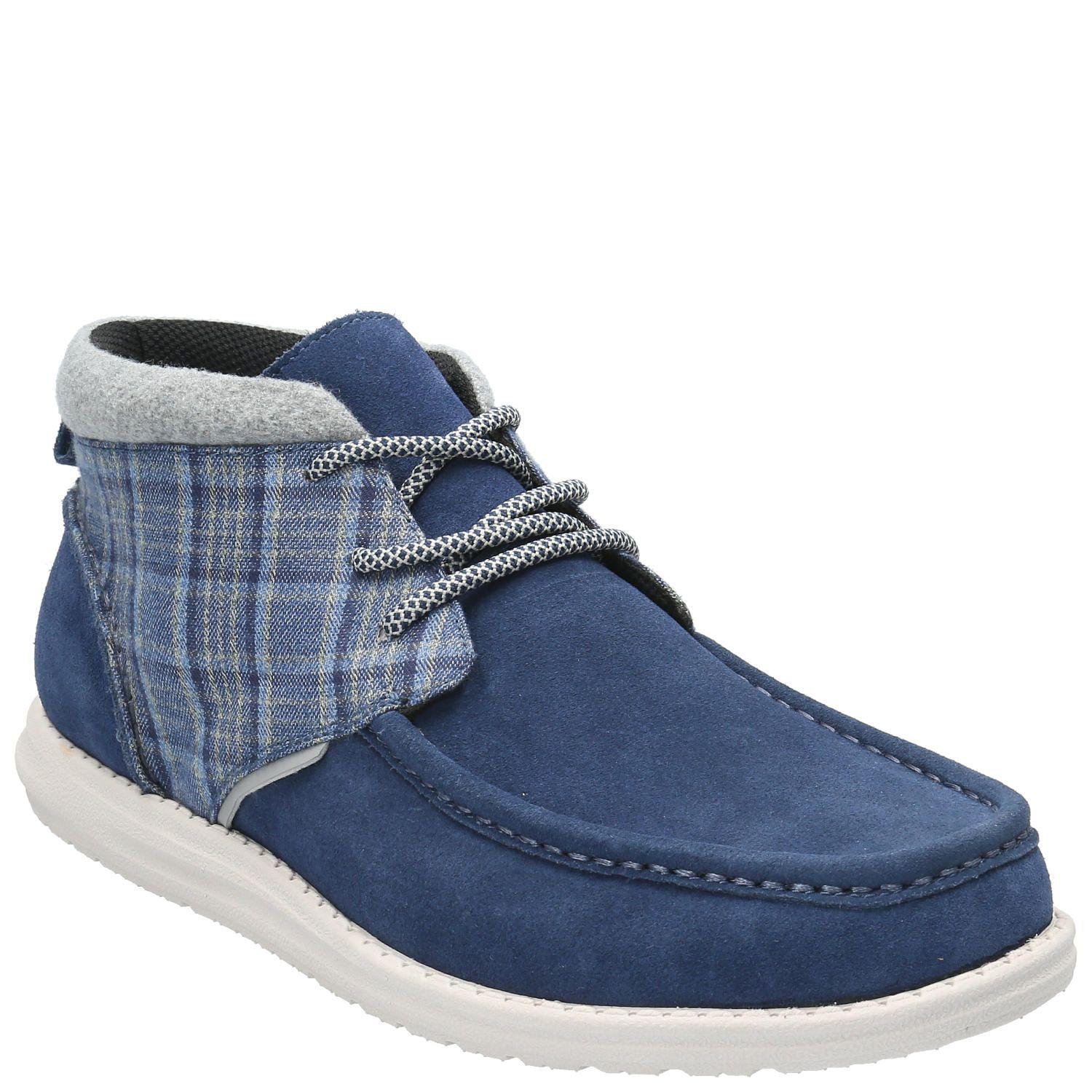 Botin Cuero Hombre Zenta Azul-0