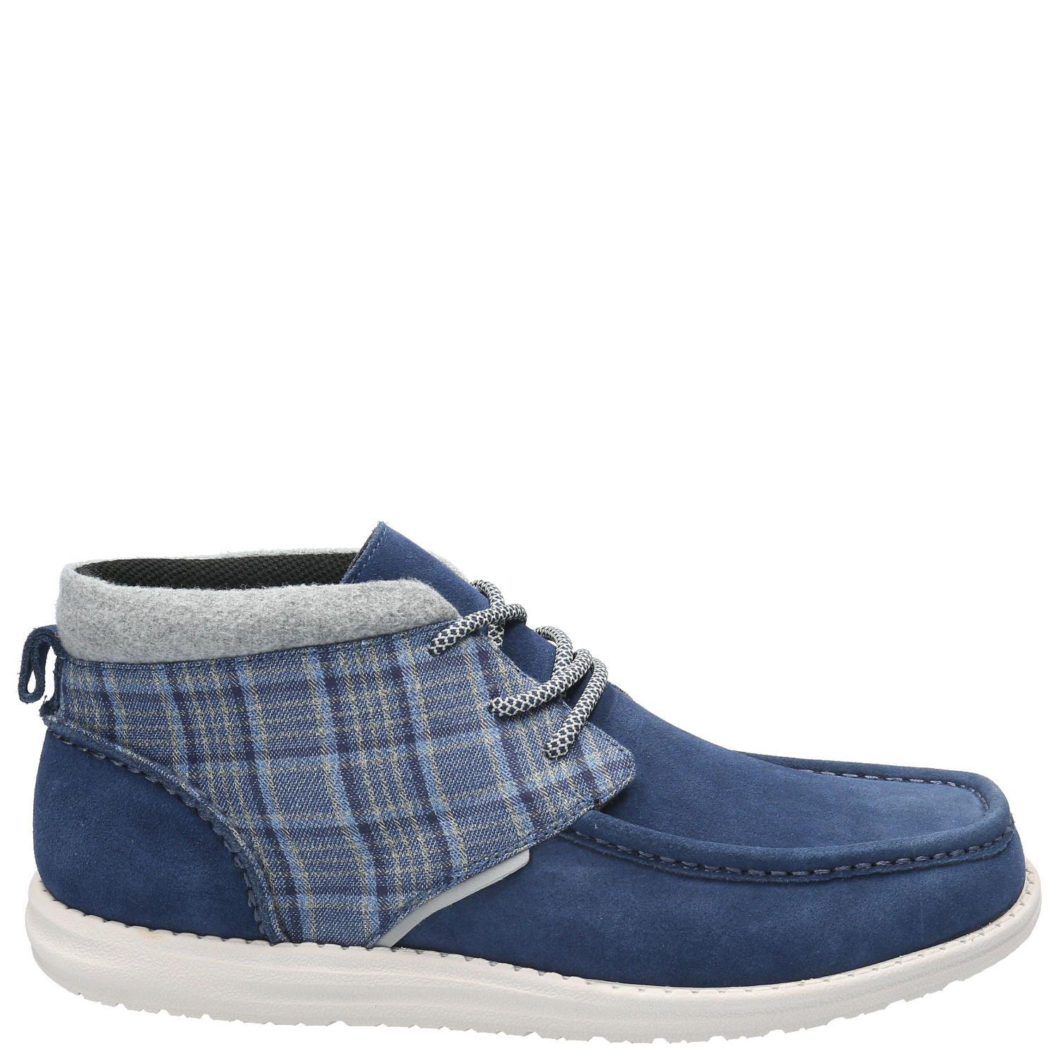 Botin Cuero Hombre Zenta Azul-1