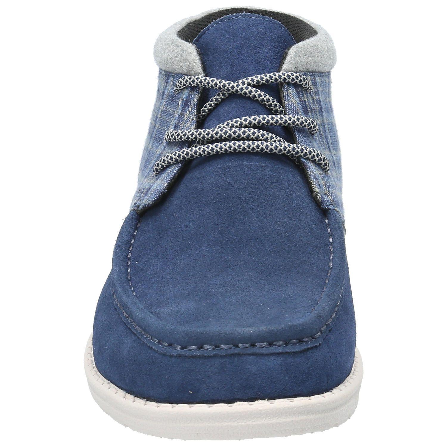 Botin Cuero Hombre Zenta Azul-3