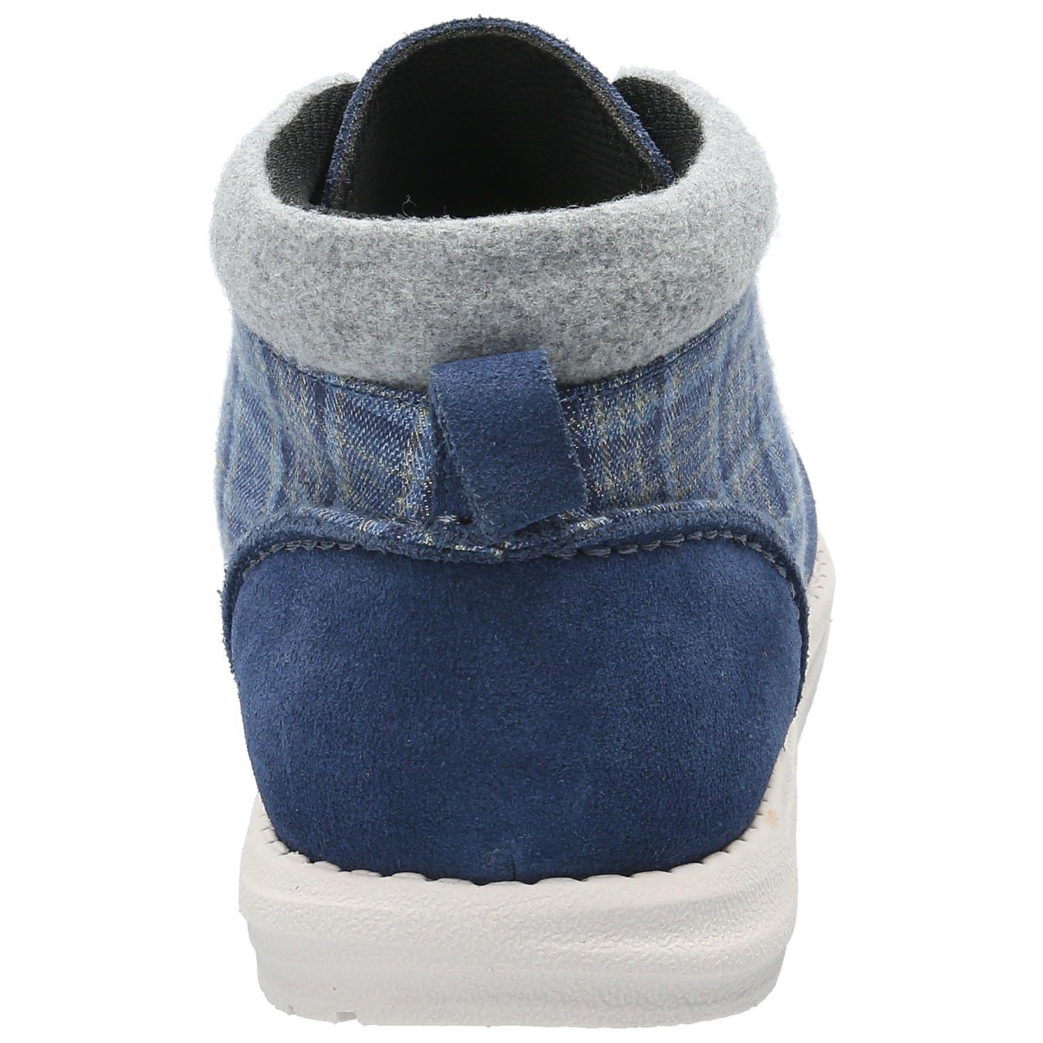 Botin Cuero Hombre Zenta Azul-6