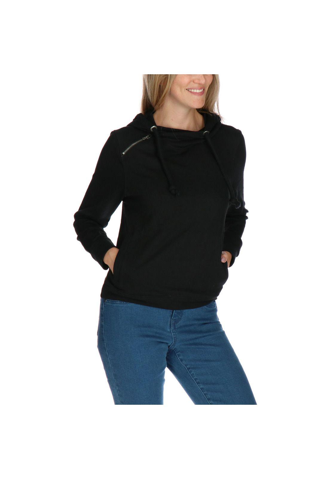 Poleron Parker Asymmetrical Negro-3