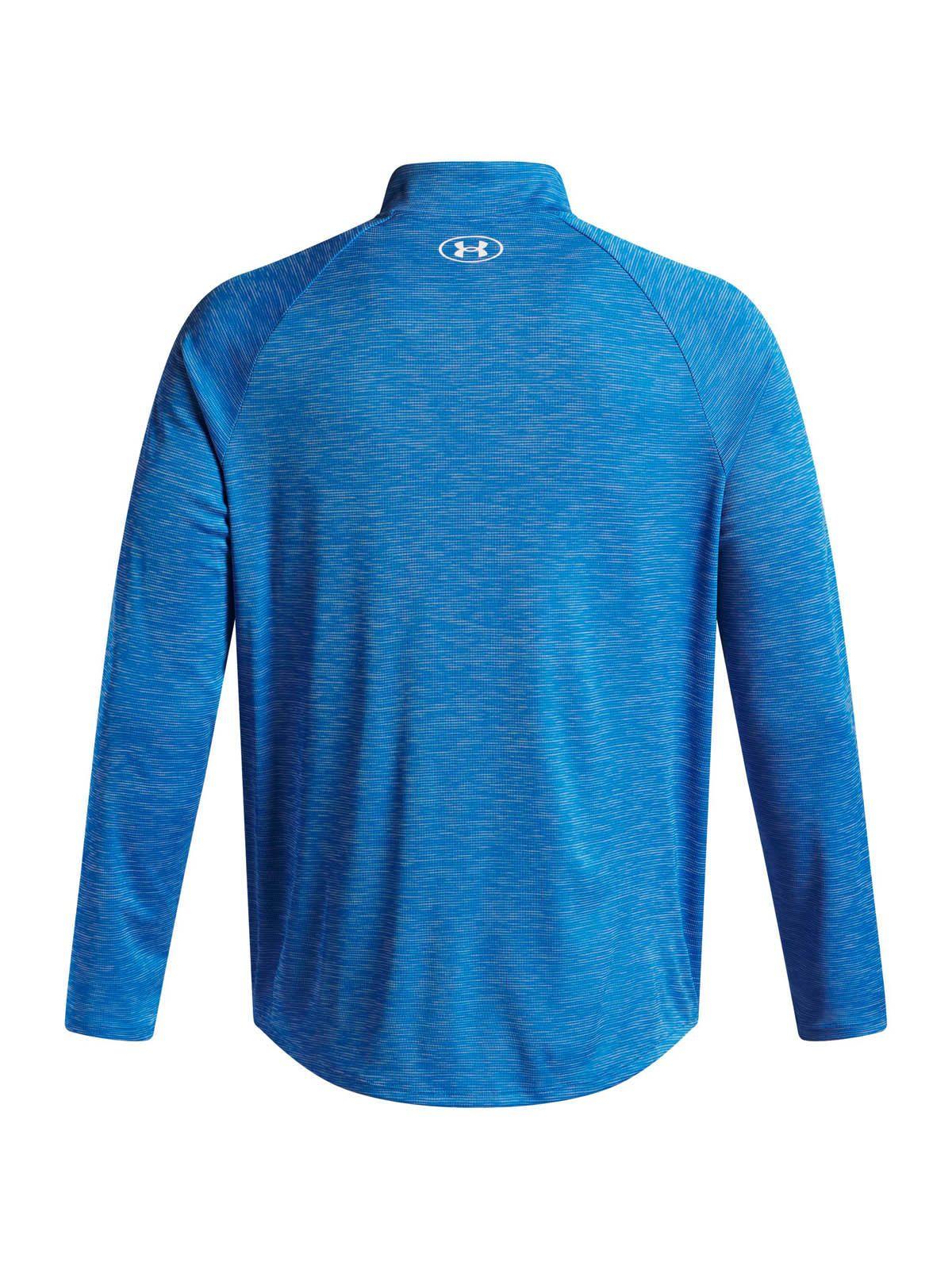 Polerón Training  hombre Tech Textured ½ Zip azul -1