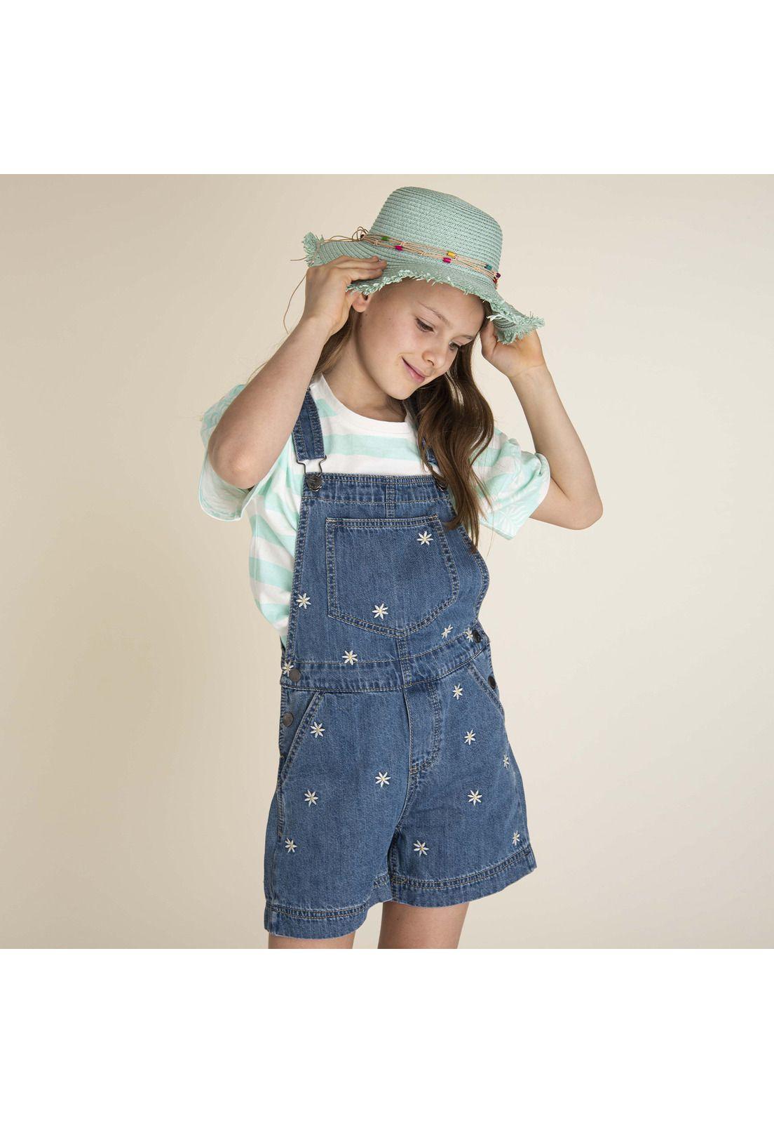 Jardinera Niña Shorts Camo-1