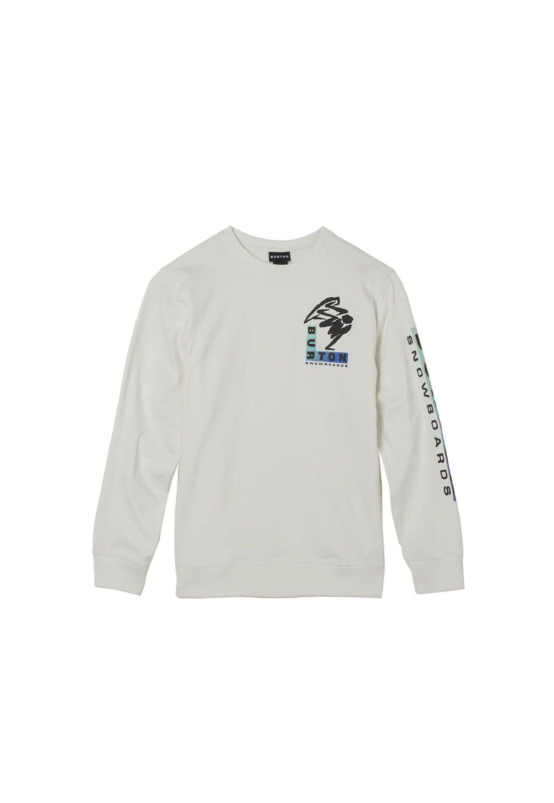 Polerón Hombre Boroda Crew Blanco-0