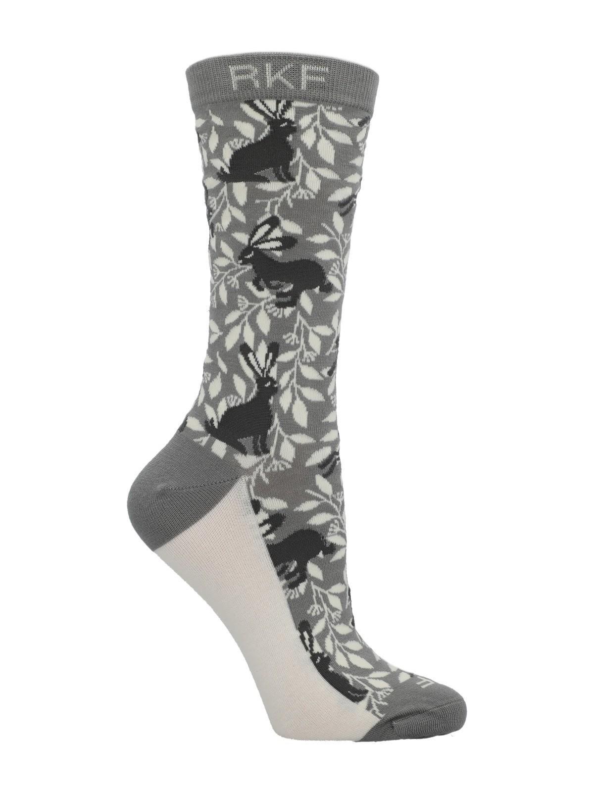 Calcetín Bambú Mujer C Bunny Gris-0