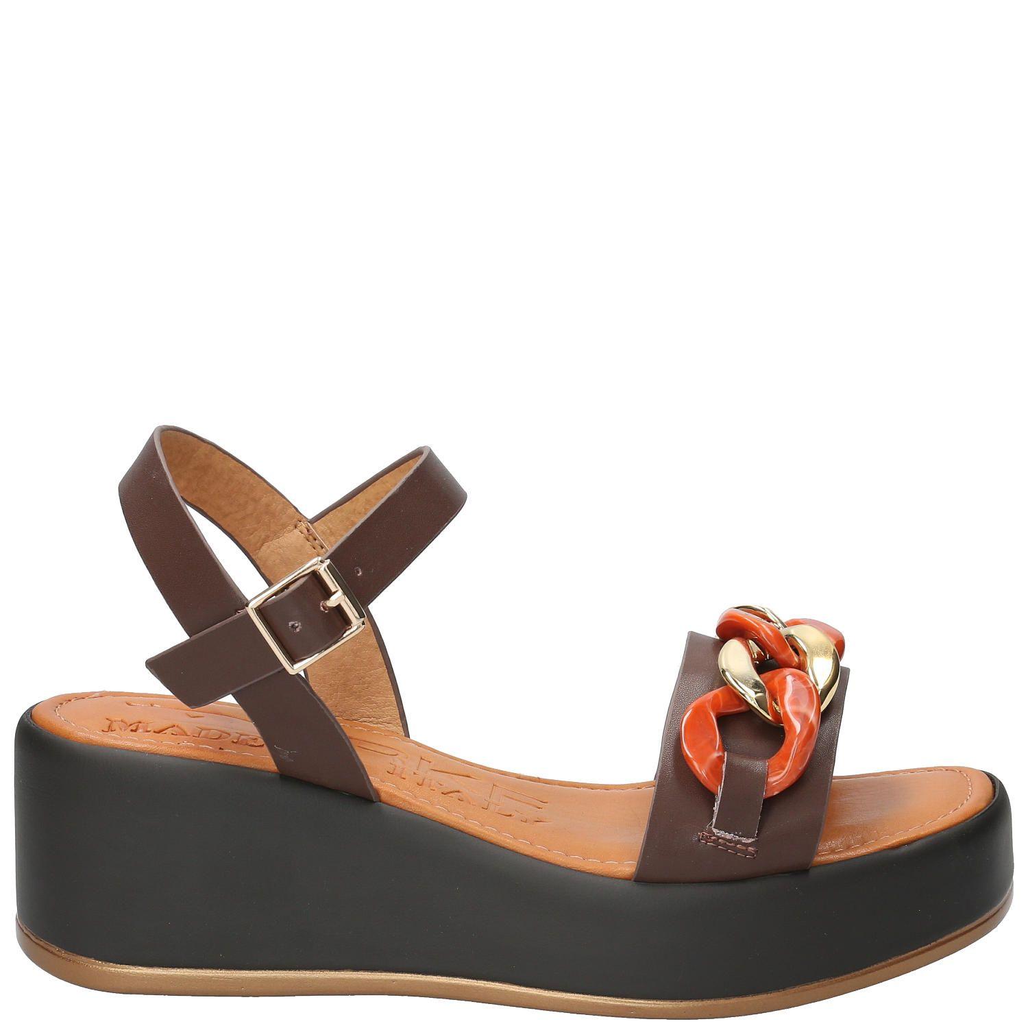 Sandalia Mujer Madda Café Oscuro-0