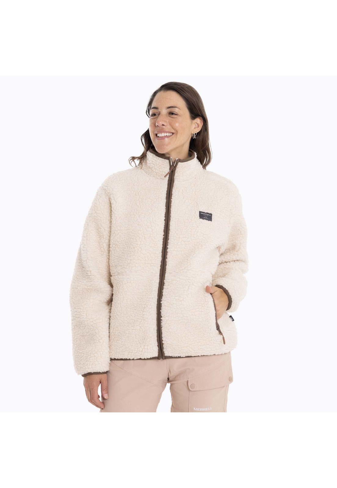 Polar Mujer Sagava Sherpa Crema Merrell-0