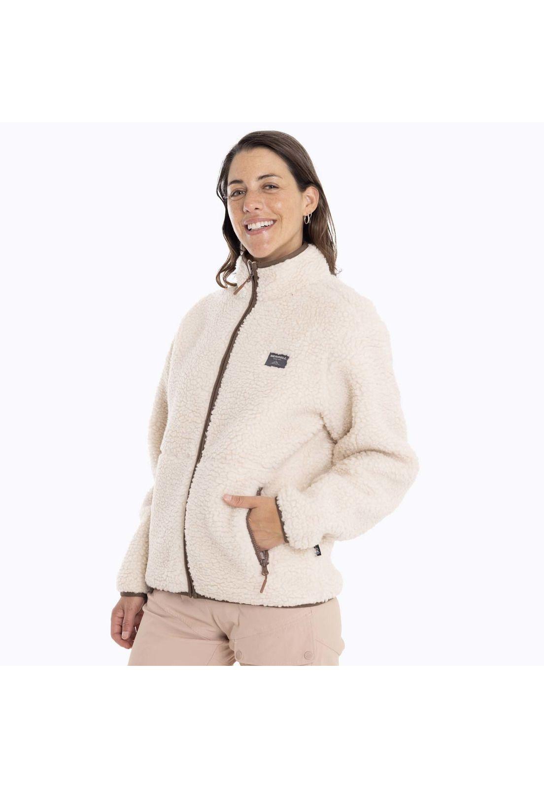 Polar Mujer Sagava Sherpa Crema Merrell-1