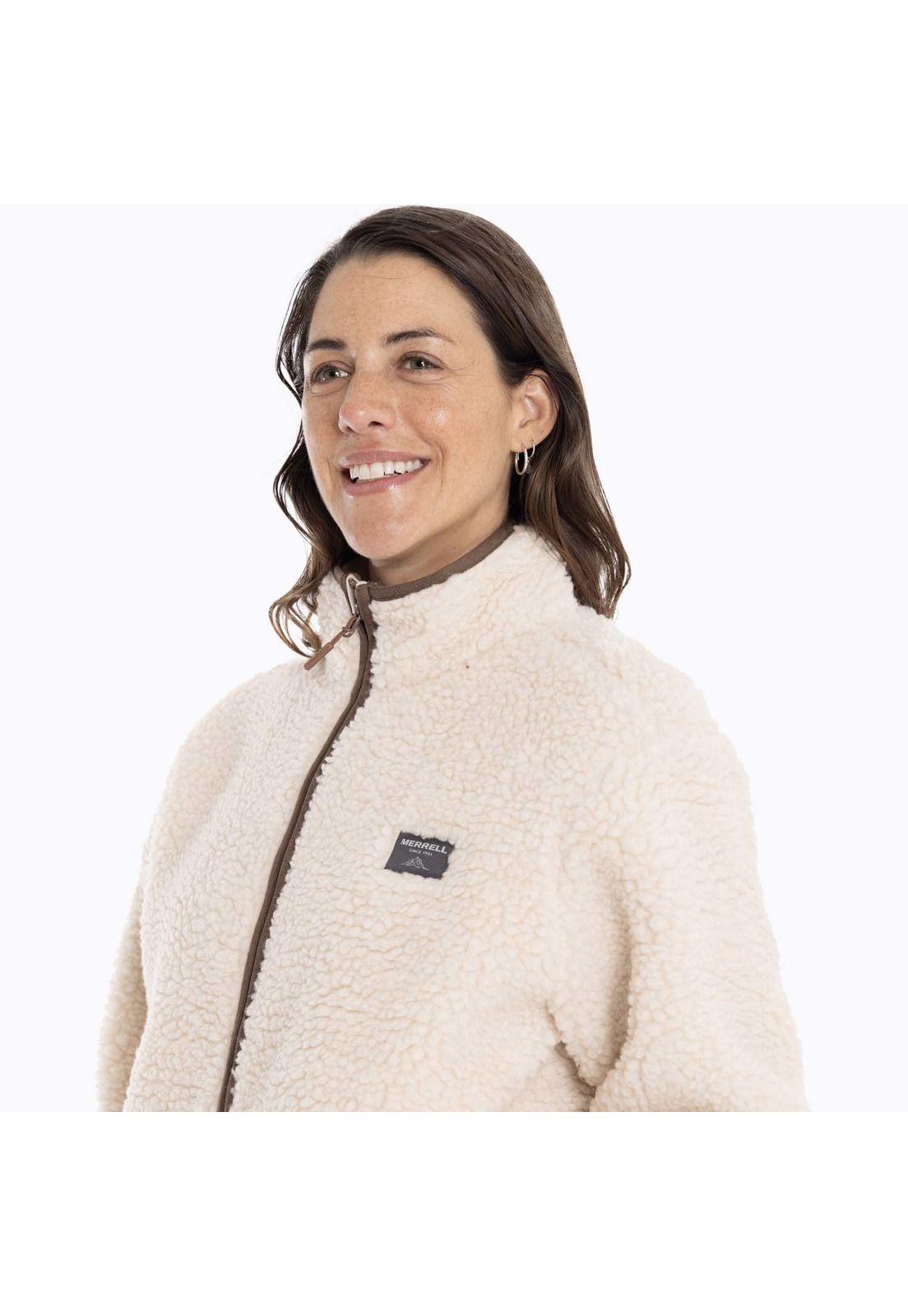 Polar Mujer Sagava Sherpa Crema Merrell-4