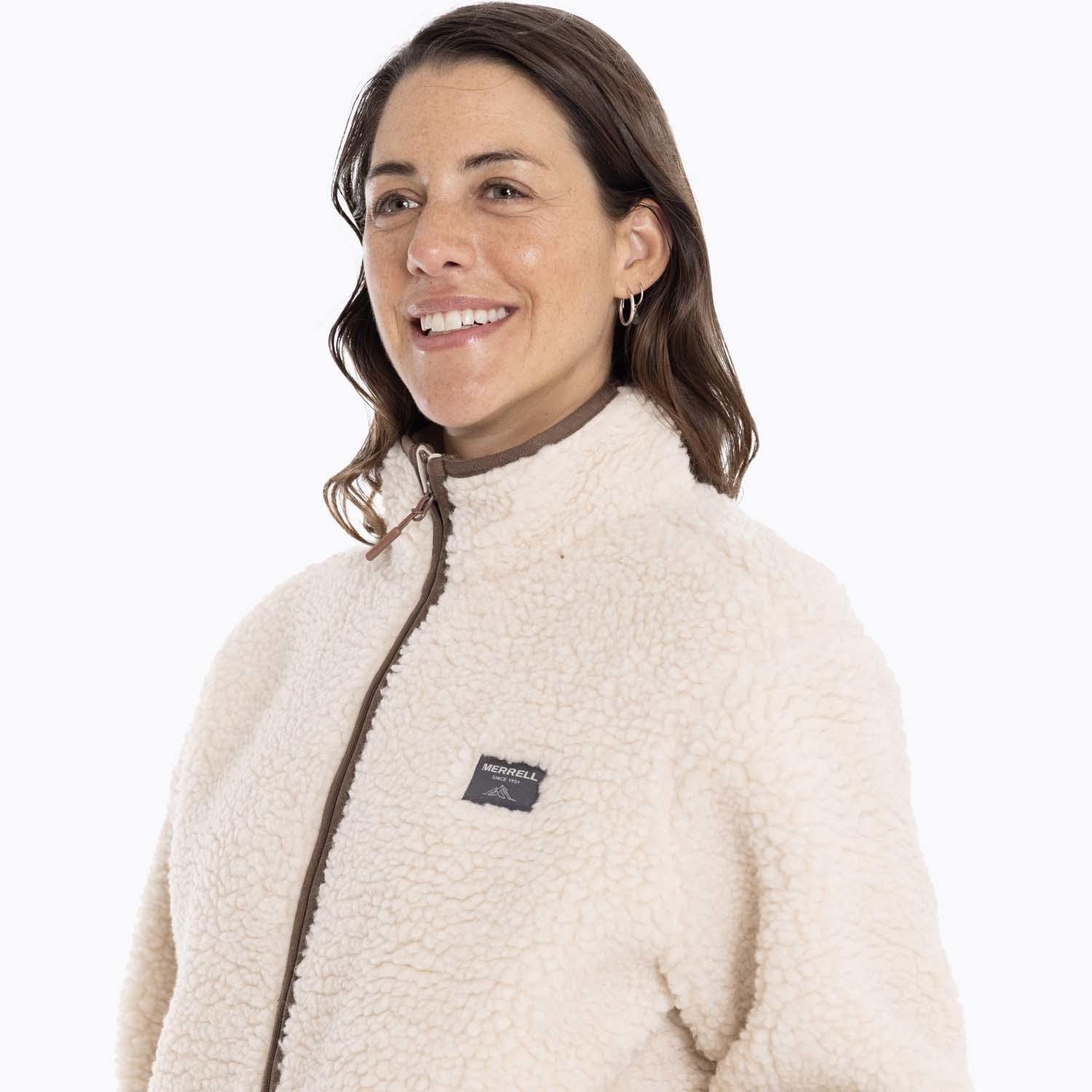 Polar Mujer Sagava Sherpa Crema Merrell-4