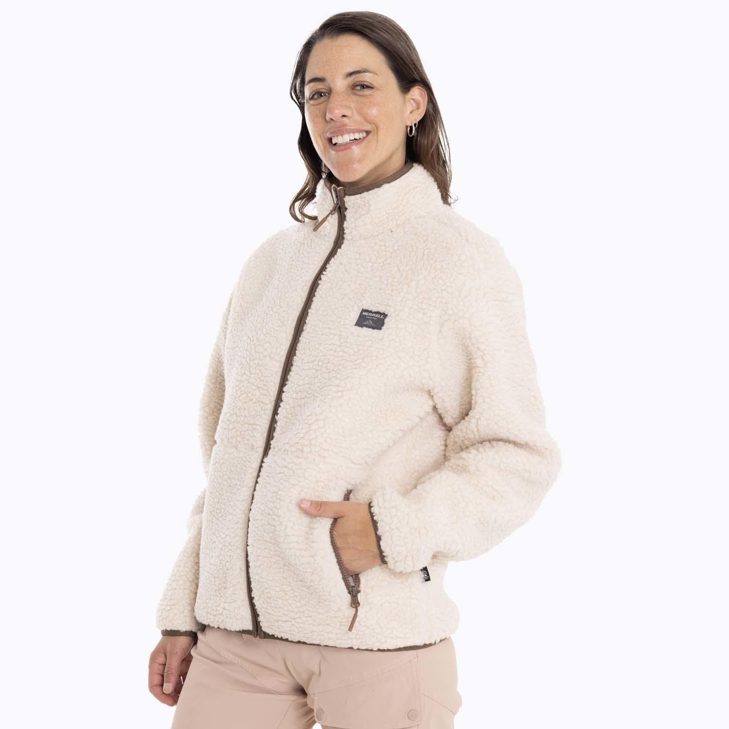 Polar Mujer Sagava Sherpa Crema Merrell-1