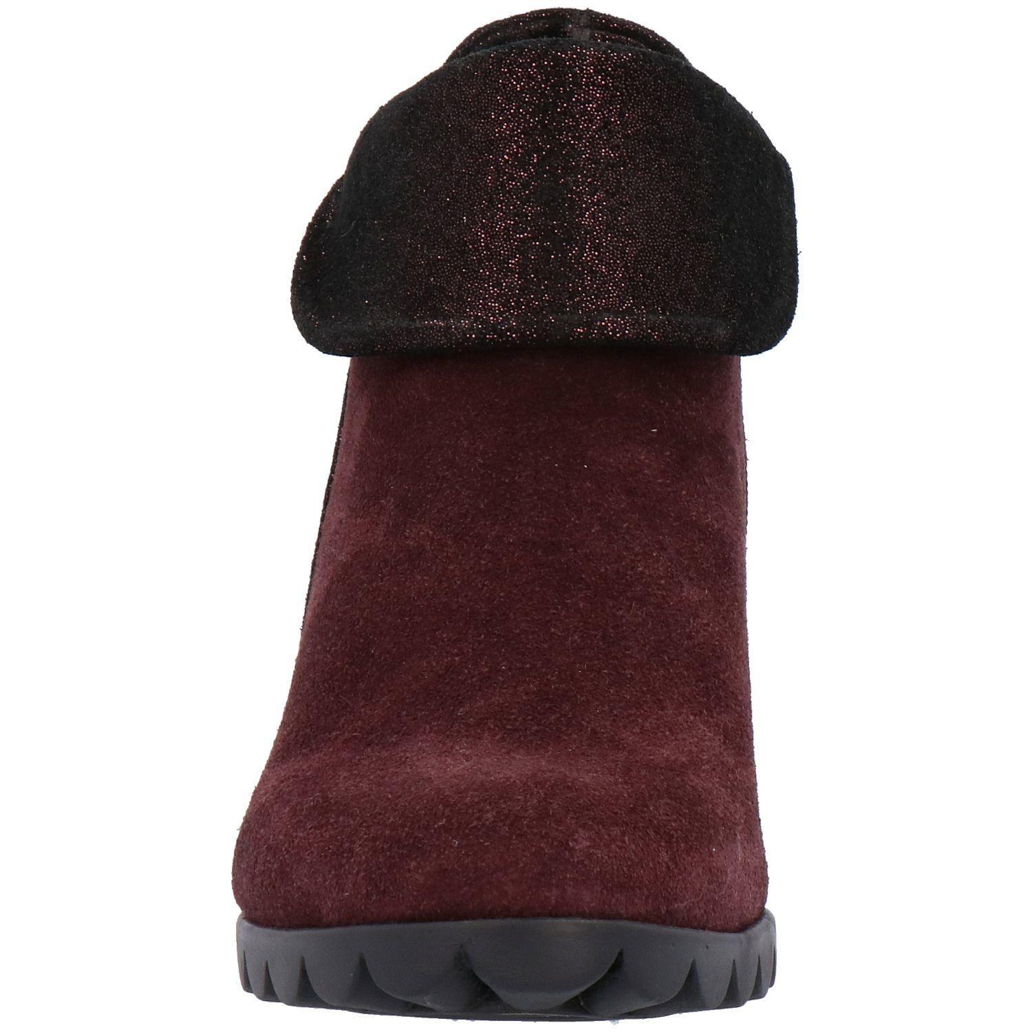 Botin Mujer Cuero Dipartment Burdeo-2