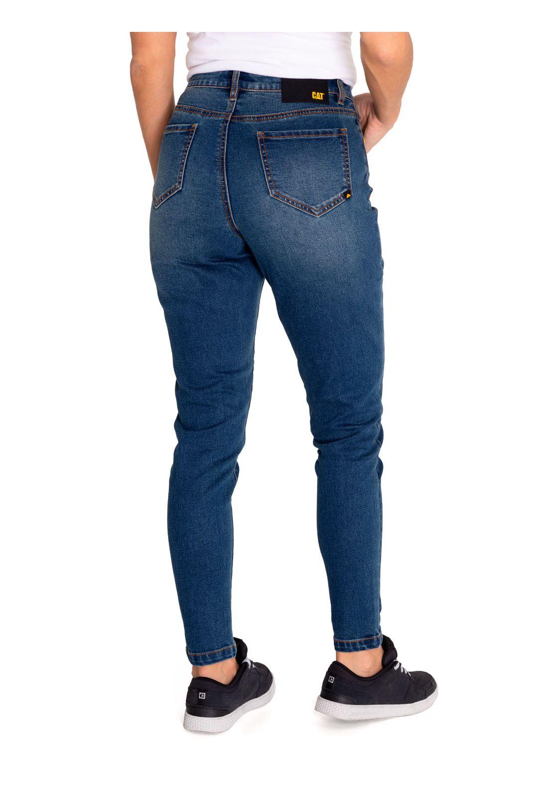 Jeans Denim Mujer Triblend Mid-Rise Skinny Azul-3