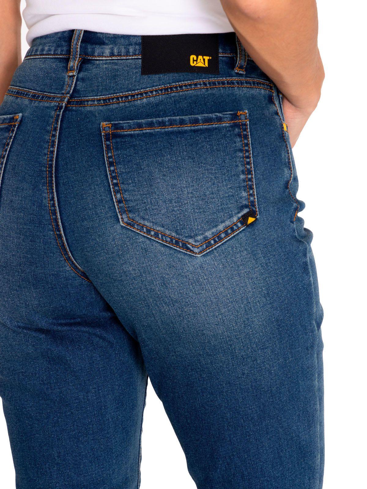 Jeans Denim Mujer Triblend Mid-Rise Skinny Azul-5