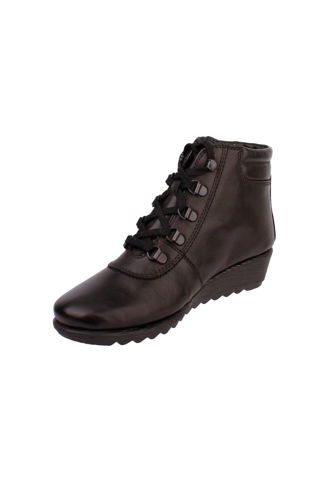 Botin Cuero Run U Fools Negro-1