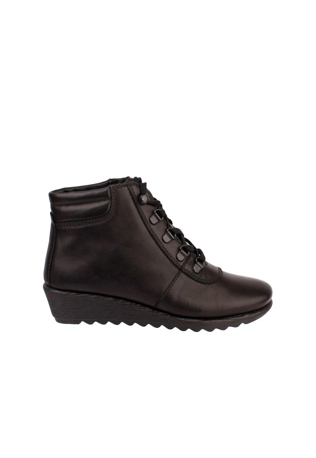 Botin Cuero Run U Fools Negro-2