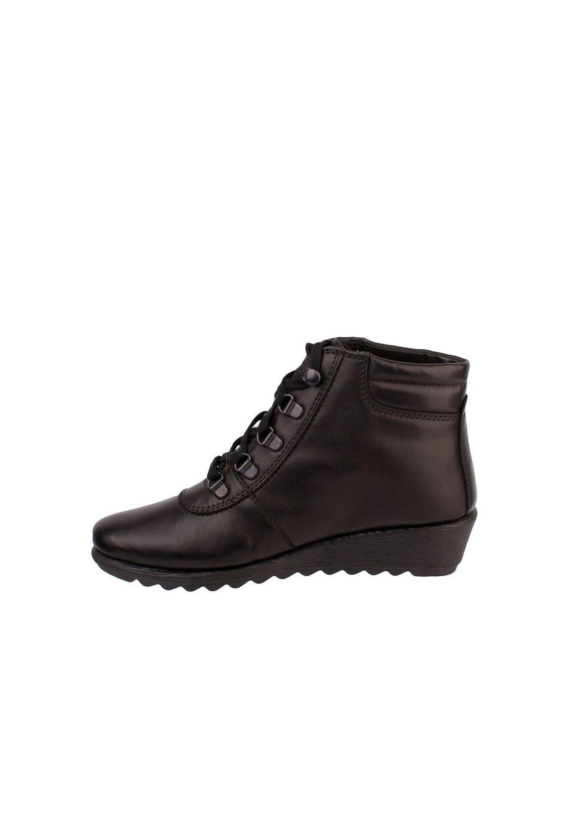 Botin Cuero Run U Fools Negro-3