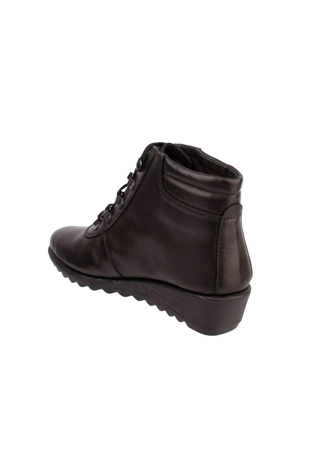 Botin Cuero Run U Fools Negro-4