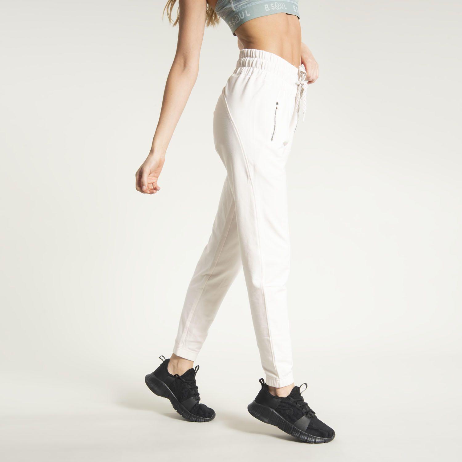 Pantalón Mujer Travel Pants Crema-1