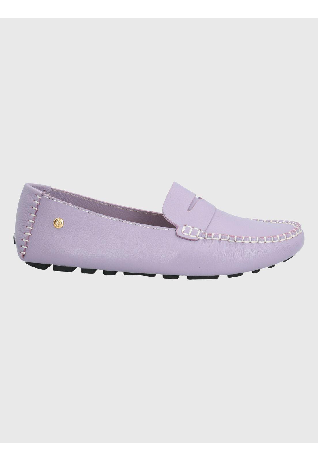 Mocasín Cuero Lila Mujer Domaso -1