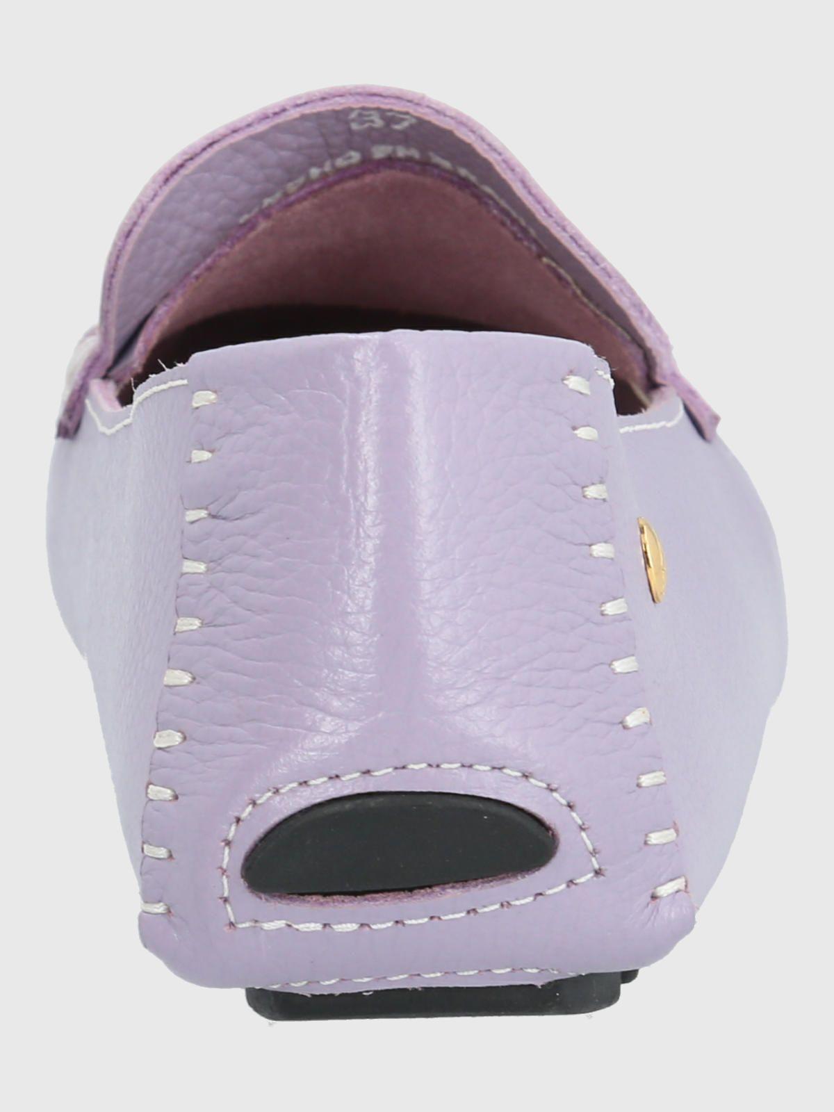 Mocasín Cuero Lila Mujer Domaso -5