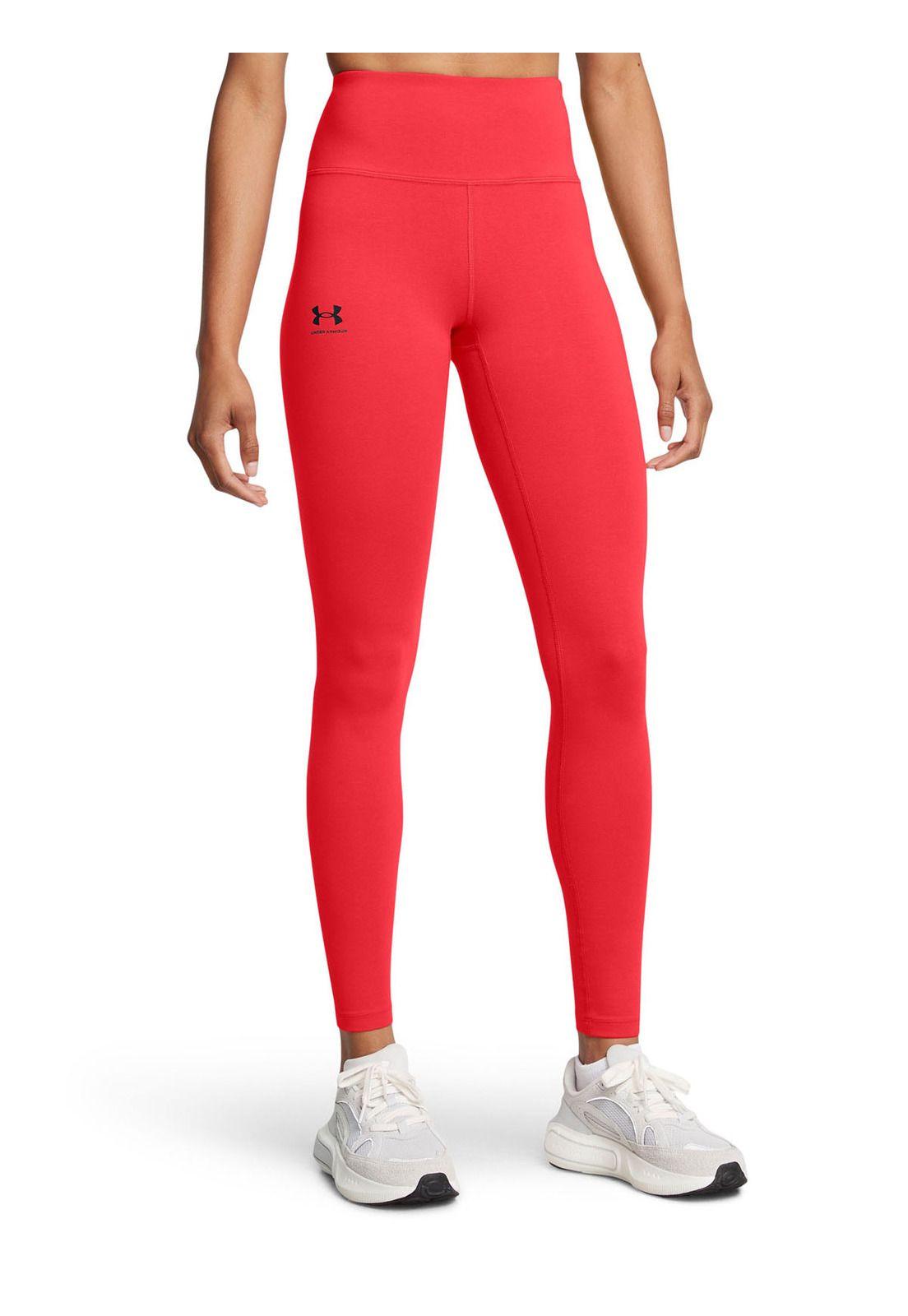 Leggings UA Rival para mujer Rojo-3