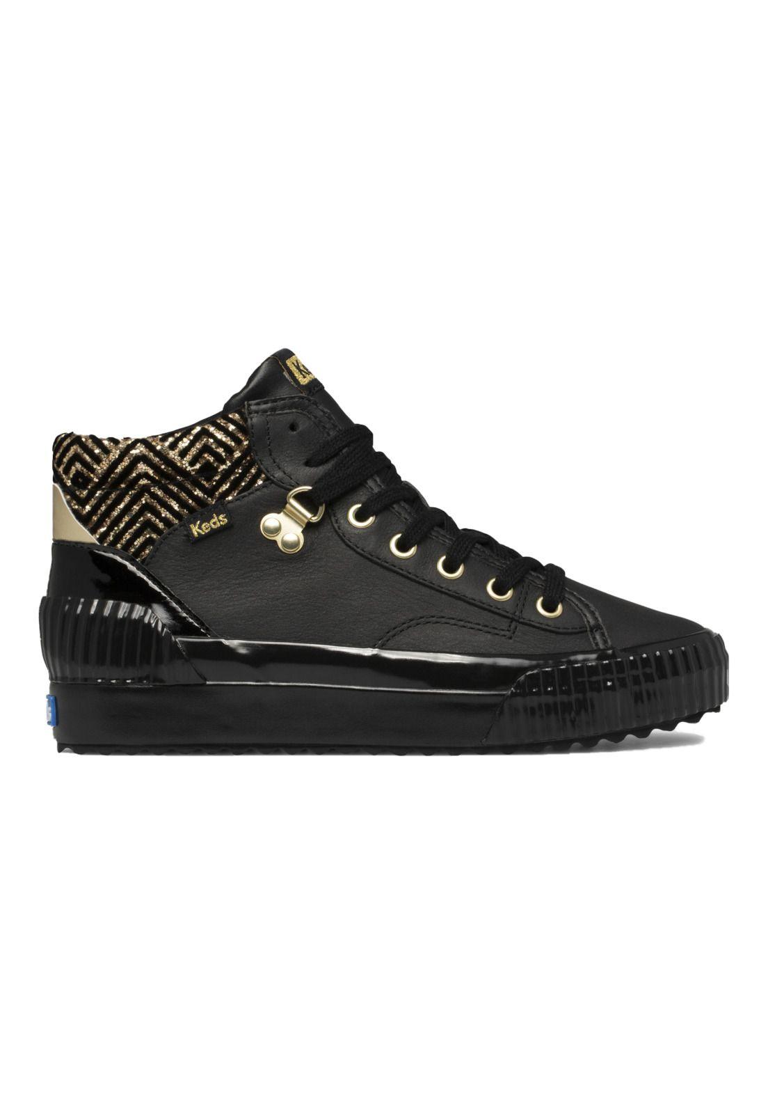 Zapatilla Cuero Mujer Demi Trx Mid Dazzle Negro-0