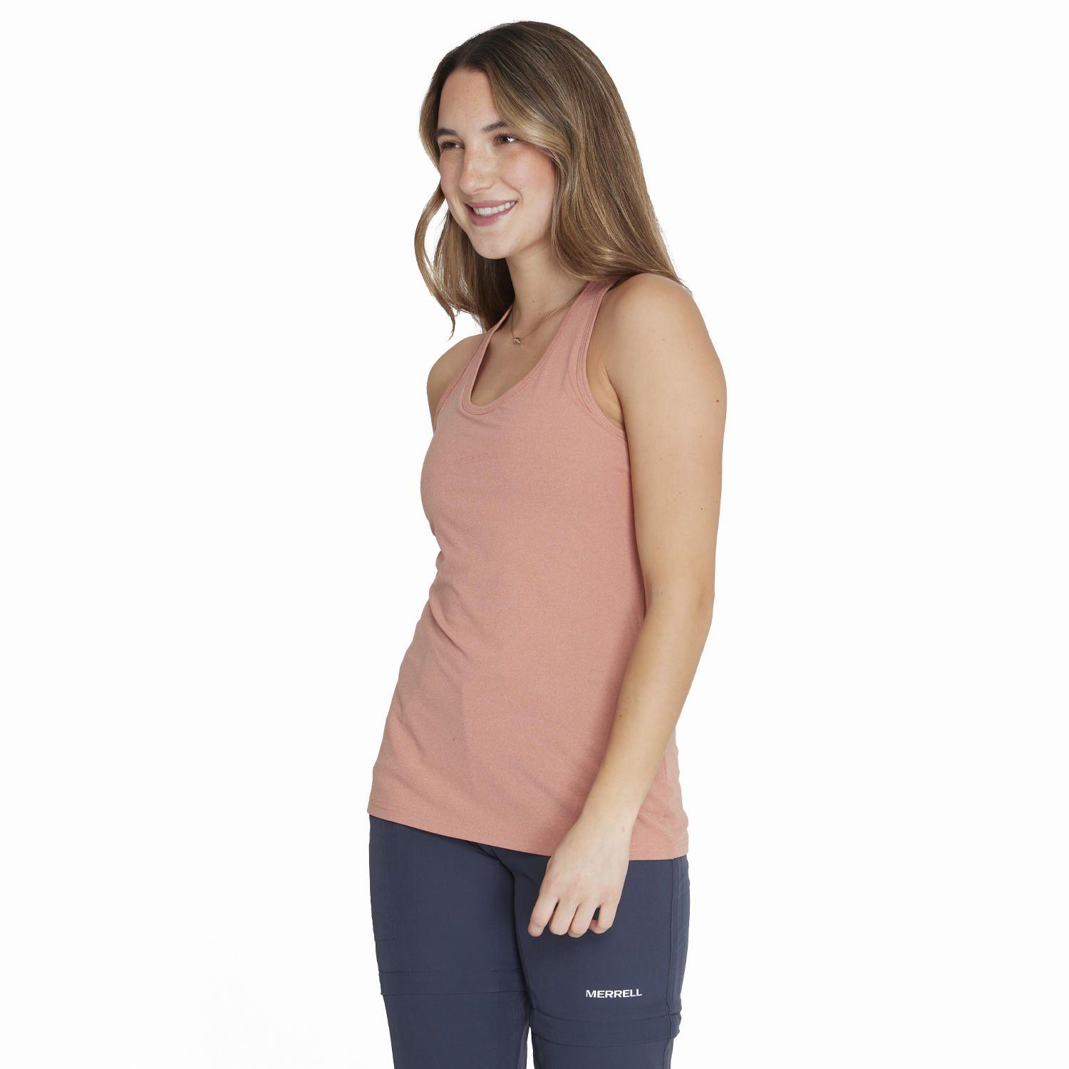 Polera S/M Tank Top Naranjo Mujer-3