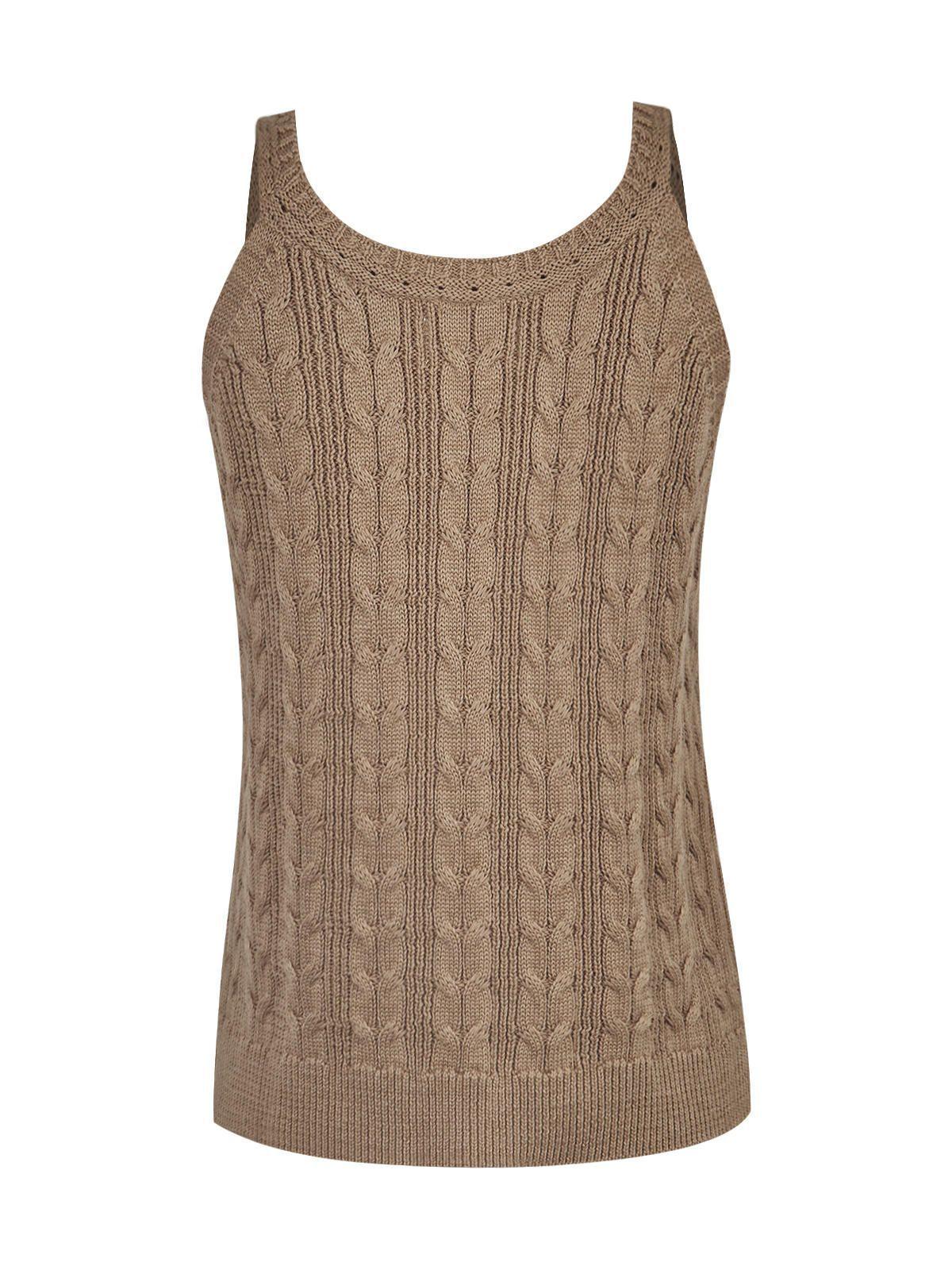 Polera Algodón Orgánico Café Samar Mujer -1