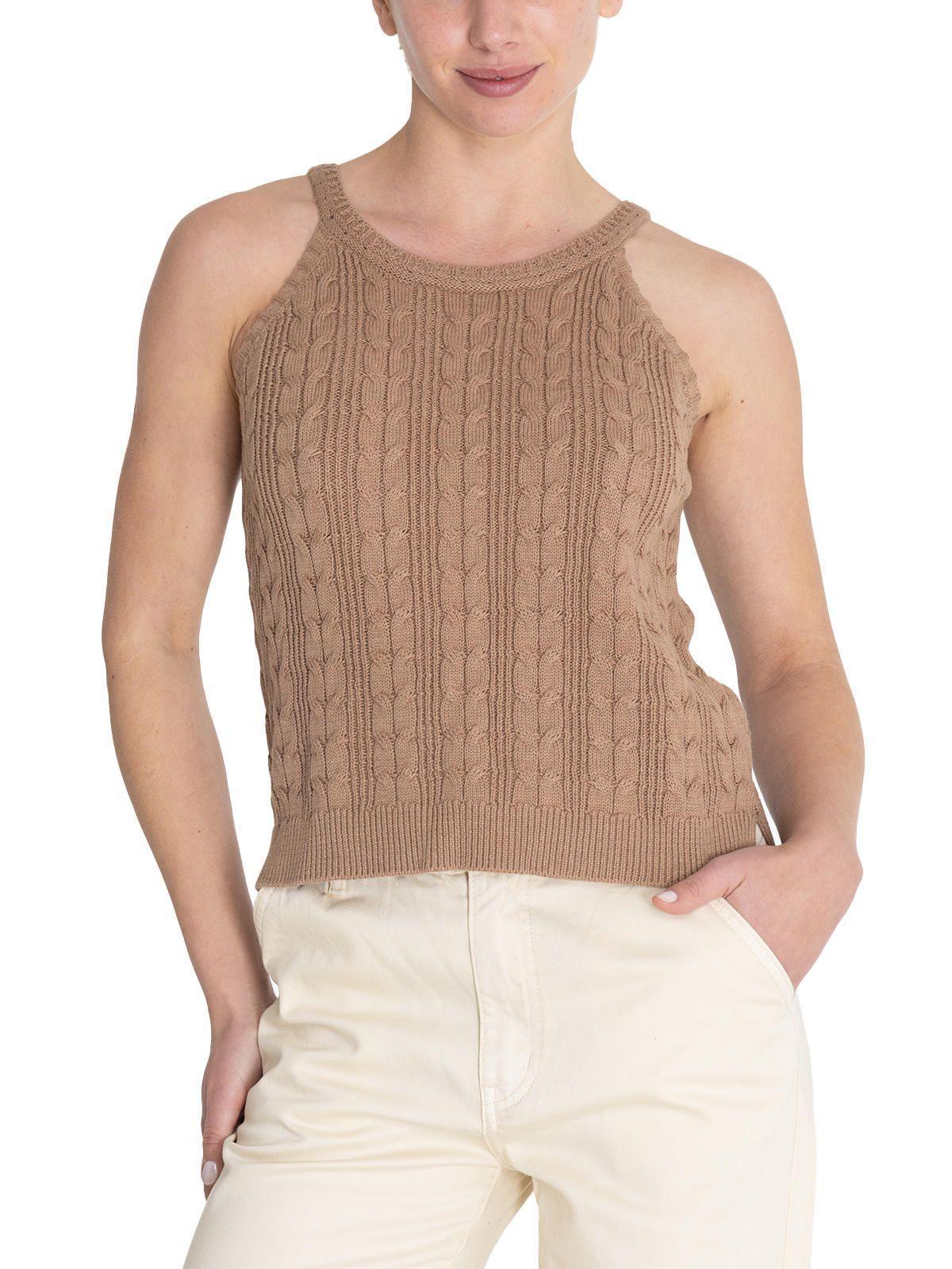 Polera Algodón Orgánico Café Samar Mujer -4