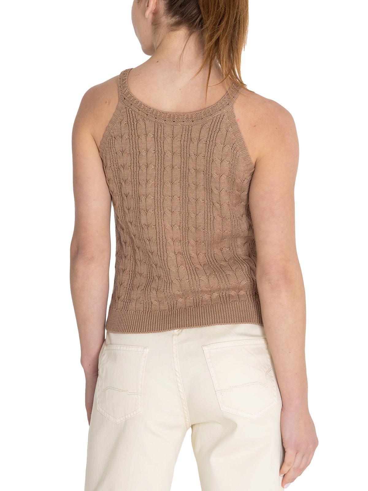 Polera Algodón Orgánico Café Samar Mujer -6