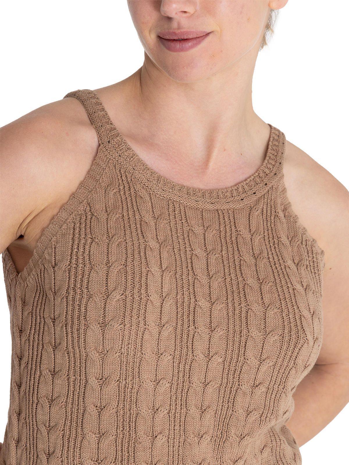 Polera Algodón Orgánico Café Samar Mujer -7
