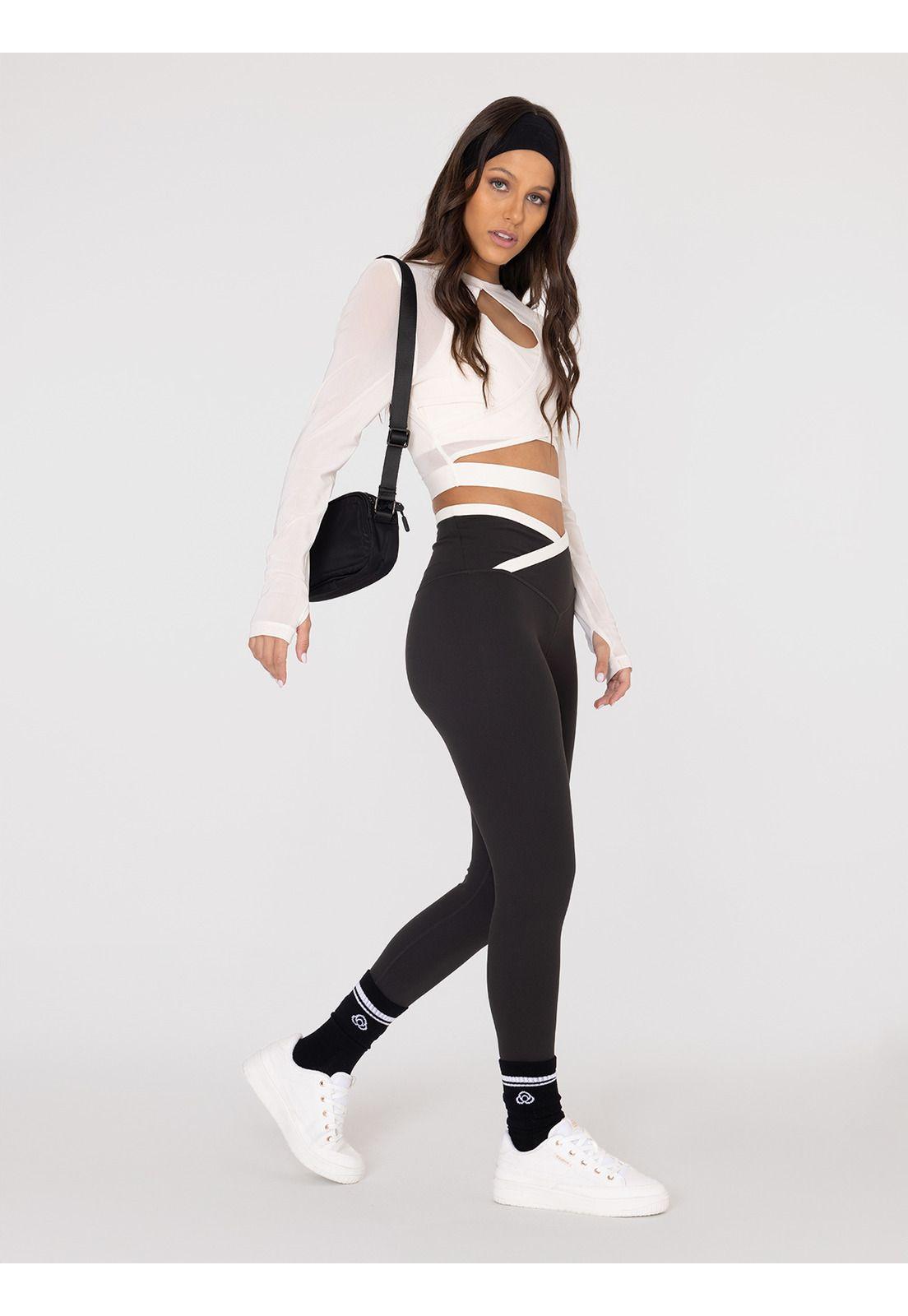 Calza 7/8 Mujer Ankle Leg Veda Negro -0